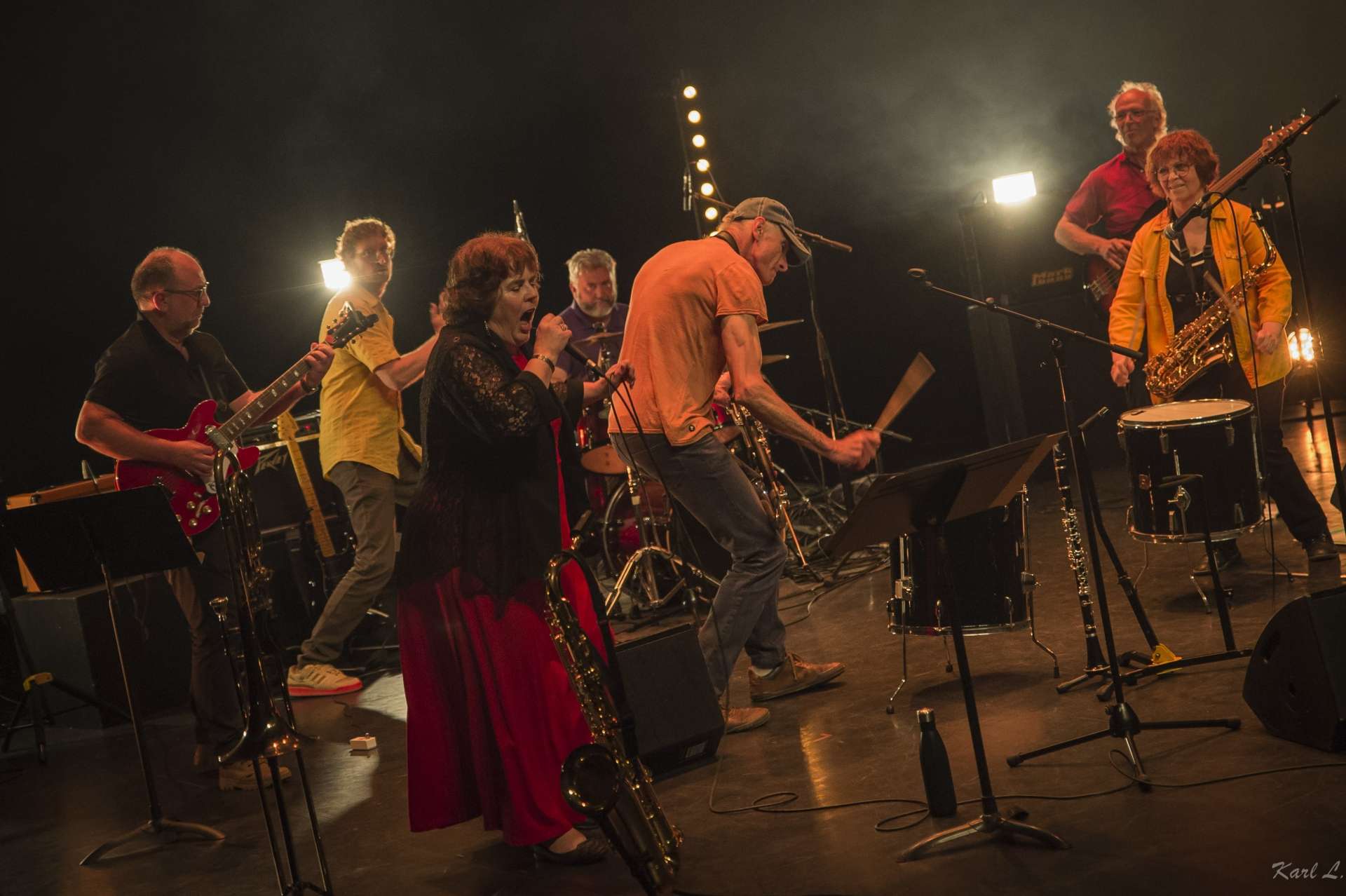 groupe d'élèves musique actuelle